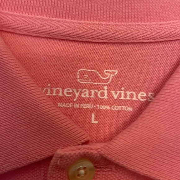 Mens Vineyard Vines Polo Shirt…size Large..color is Pink - Picture 5 of 5